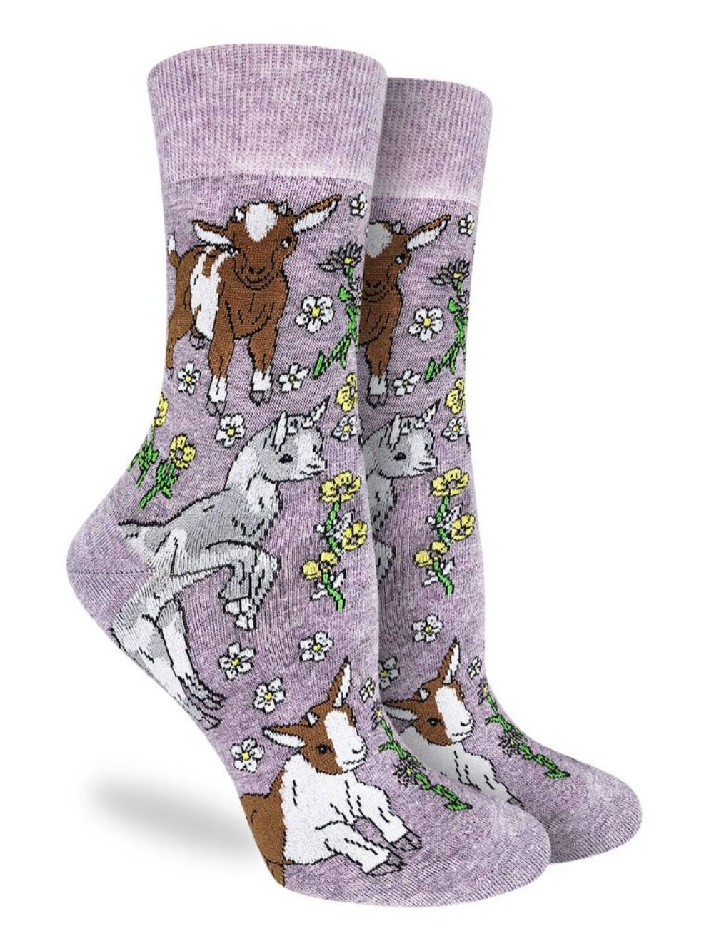 Women's Good Luck Sock Crew Socks | Baby Goats Socks | NWT